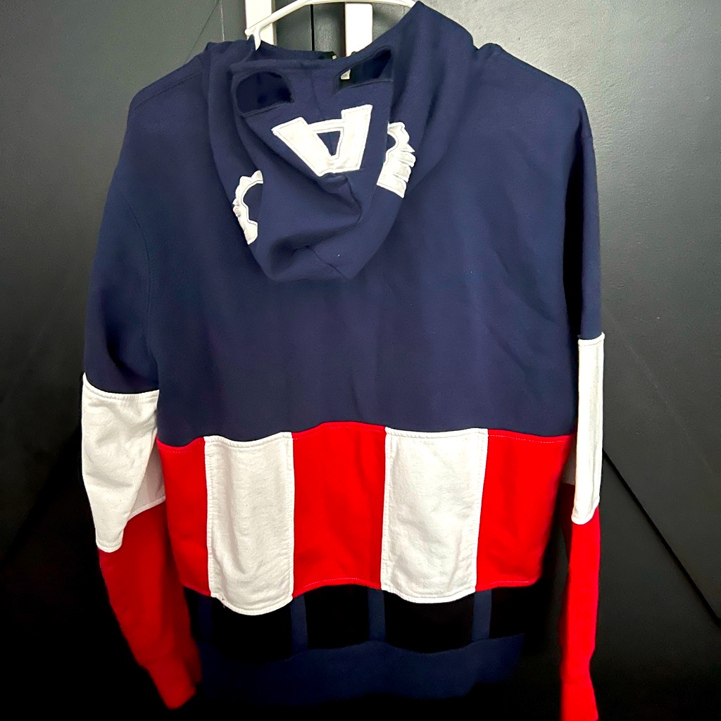 Marvel Captain America Avenger Zip Up Hoodie Sweatshirt